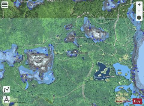 McCullough Lake depth contour Map - i-Boating App - Satellite