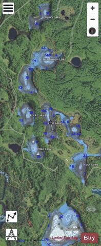 Lion Lake depth contour Map - i-Boating App - Satellite