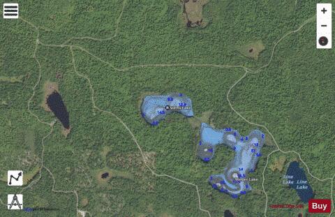Niemi Lake depth contour Map - i-Boating App - Satellite