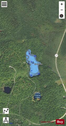 Gypsy Lake depth contour Map - i-Boating App - Satellite