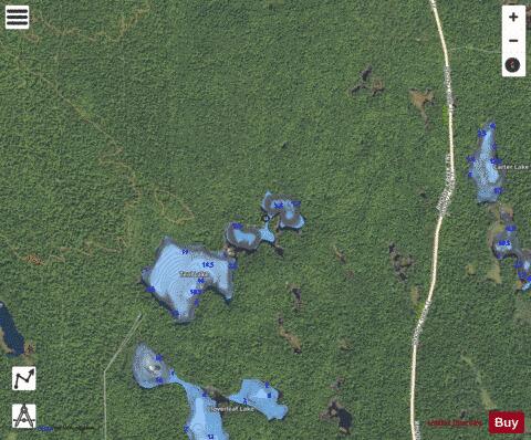 Teal Lake (northeast) depth contour Map - i-Boating App - Satellite
