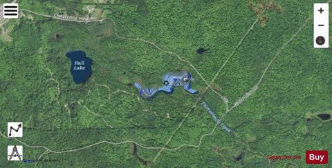 Thirteenmile Lake depth contour Map - i-Boating App - Satellite