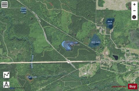 Elginor Lake depth contour Map - i-Boating App - Satellite