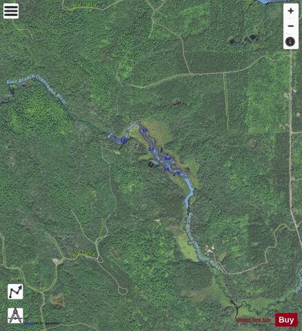 Upper Dam Lake depth contour Map - i-Boating App - Satellite