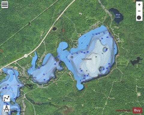 Gerald, Lake depth contour Map - i-Boating App - Satellite