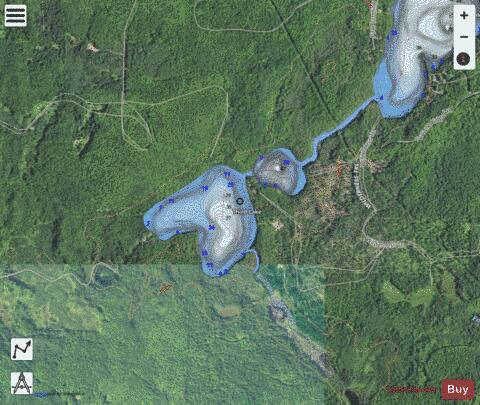 Third Fortune Lake depth contour Map - i-Boating App - Satellite