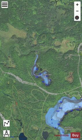 Jingle Lake depth contour Map - i-Boating App - Satellite