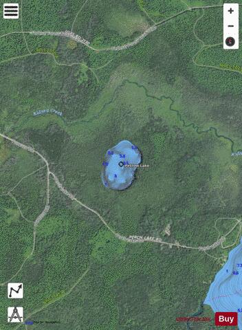 Petrow Lake depth contour Map - i-Boating App - Satellite