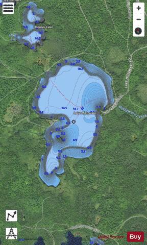 Mitigwaki, Lake depth contour Map - i-Boating App - Satellite
