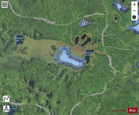 Curry Lake depth contour Map - i-Boating App - Satellite