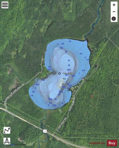 Emily, Lake depth contour Map - i-Boating App - Satellite