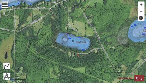 Sixteen, Lake depth contour Map - i-Boating App - Satellite