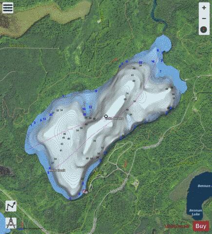 Ottawa, Lake depth contour Map - i-Boating App - Satellite