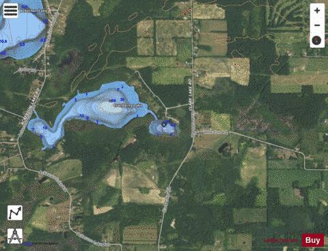 Cranberry Lake(Little) depth contour Map - i-Boating App - Satellite