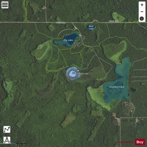 Little Tom Lake depth contour Map - i-Boating App - Satellite