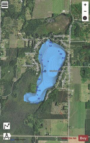 Crawford Lake depth contour Map - i-Boating App - Satellite