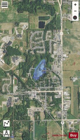 Emmons Lake depth contour Map - i-Boating App - Satellite