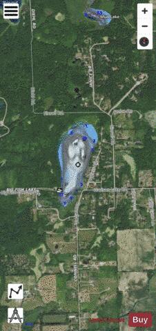 Davison Lake depth contour Map - i-Boating App - Satellite