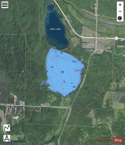 School Lake depth contour Map - i-Boating App - Satellite