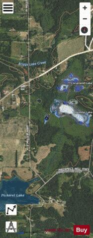 Onemile Lake depth contour Map - i-Boating App - Satellite