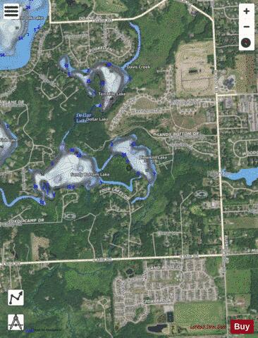 Limekiln Lake depth contour Map - i-Boating App - Satellite