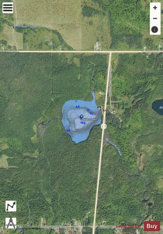 Kaks Lake depth contour Map - i-Boating App - Satellite