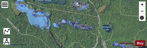 Fur Farm Lake depth contour Map - i-Boating App - Satellite