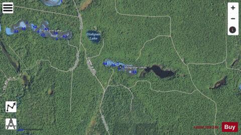Musgrave Lakes depth contour Map - i-Boating App - Satellite