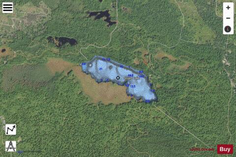 Stuart Lake depth contour Map - i-Boating App - Satellite