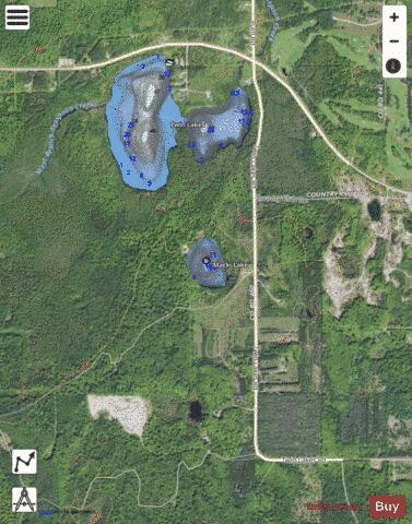Macki Lake depth contour Map - i-Boating App - Satellite