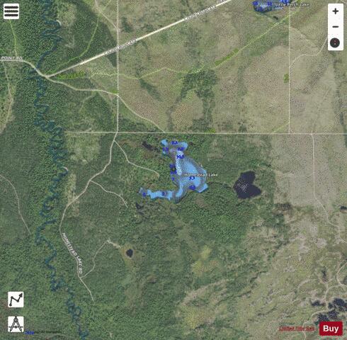 Homestead Lake depth contour Map - i-Boating App - Satellite