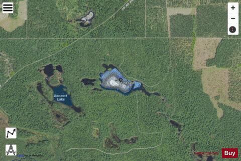 Tank Lake depth contour Map - i-Boating App - Satellite