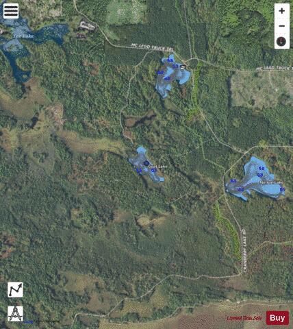 Goat Lake depth contour Map - i-Boating App - Satellite