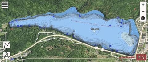 Teal Lake depth contour Map - i-Boating App - Satellite