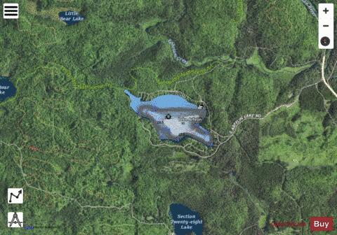 Arfelin, Lake depth contour Map - i-Boating App - Satellite