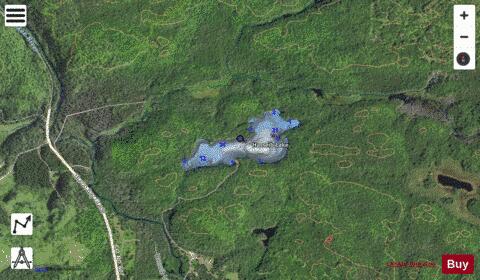 Hasseib Lake depth contour Map - i-Boating App - Satellite