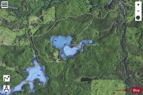 Little White Goat Lake depth contour Map - i-Boating App - Satellite
