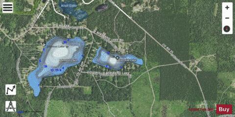 Bertraud Lake depth contour Map - i-Boating App - Satellite