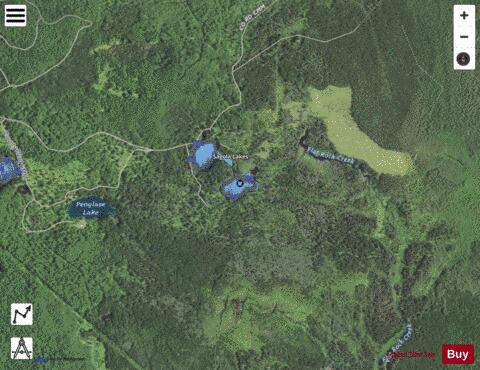 Sagola Lake, South depth contour Map - i-Boating App - Satellite