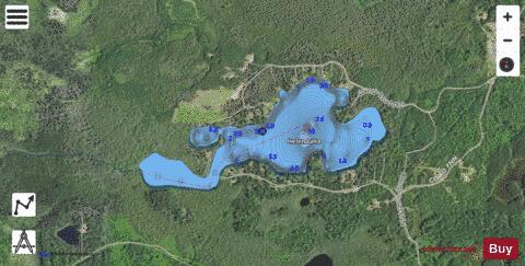 Helen Lake depth contour Map - i-Boating App - Satellite