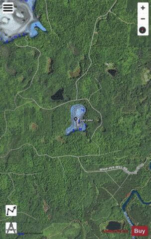 Just Lake depth contour Map - i-Boating App - Satellite