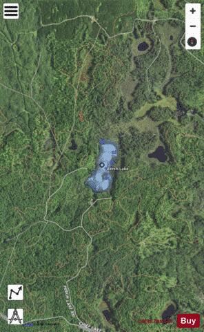 Perch Lake depth contour Map - i-Boating App - Satellite