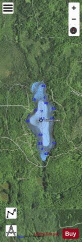 Grant Lake depth contour Map - i-Boating App - Satellite