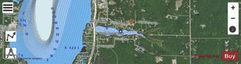 South Bayou depth contour Map - i-Boating App - Satellite