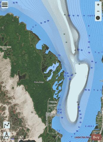 no name depth contour Map - i-Boating App - Satellite