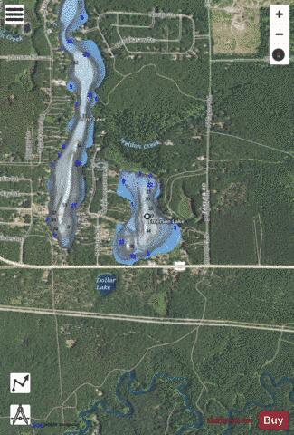 Emerson Lake depth contour Map - i-Boating App - Satellite