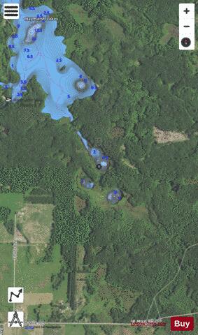 Haymarsh Lakes depth contour Map - i-Boating App - Satellite