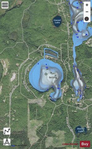Ess Lake depth contour Map - i-Boating App - Satellite