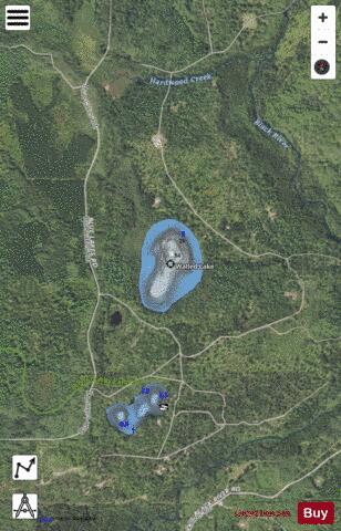 Walled Lake depth contour Map - i-Boating App - Satellite