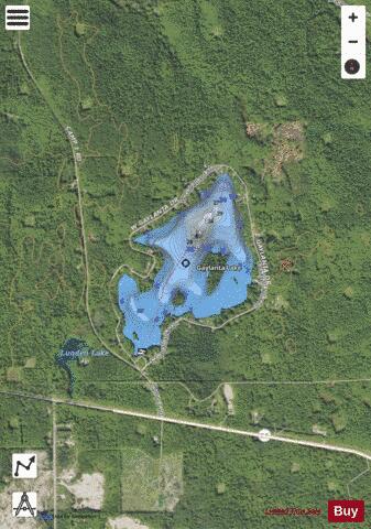 Gaylanta Lake depth contour Map - i-Boating App - Satellite